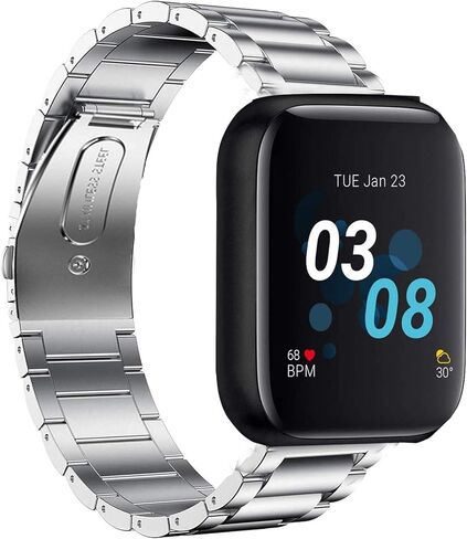 Compatible with iTouch Air 3 Bands, Stainless Steel Metal Replacement Strap Bracelet Compatible for iTouch Air 3 Smartwatch in Kuwait