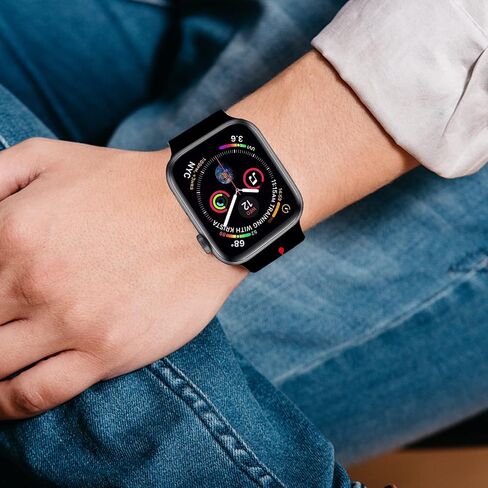 حزام مصمم متوافق مع سوار ساعة Apple 38 مم 40 مم 41 مم 42 مم 44 مم 45 مم 49 مم للرجال والنساء، حزام معصم بديل من السيليكون iWatch الرياضي الرائع لسلسلة ساعات Apple 8/7/6/5/4/3/2/1/SE in Saudi Arabia