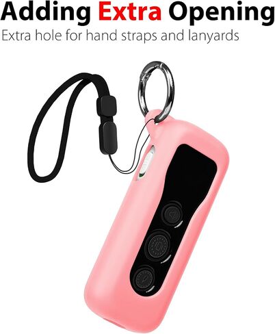 Silicone Protective Case for Bousnic Dog Shock Collar 650 Remote with Carabiner and Strap (Black) in Saudi Arabia
