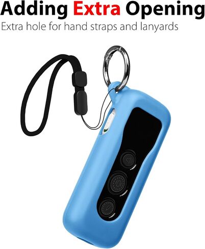 Silicone Protective Case for Bousnic Dog Shock Collar 650 Remote with Carabiner and Strap (Black) in Saudi Arabia