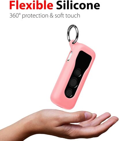 Silicone Protective Case for Bousnic Dog Shock Collar 650 Remote with Carabiner and Strap (Black) in Saudi Arabia