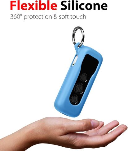 Silicone Protective Case for Bousnic Dog Shock Collar 650 Remote with Carabiner and Strap (Black) in Saudi Arabia