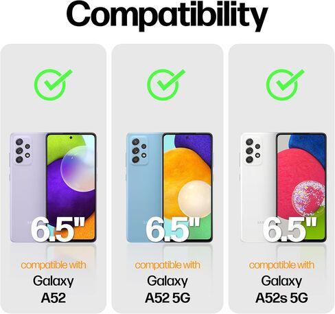 Power Theory Designed for Samsung Galaxy A52 and A52s 5G Screen Protector Tempered Glass [9H Hardness], Easy Install Kit, 99% HD Bubble Free Clear, Case Friendly, Anti-Scratch, 2 Pack in Saudi Arabia