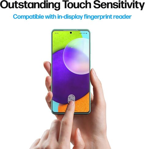 Power Theory Designed for Samsung Galaxy A52 and A52s 5G Screen Protector Tempered Glass [9H Hardness], Easy Install Kit, 99% HD Bubble Free Clear, Case Friendly, Anti-Scratch, 2 Pack in Saudi Arabia