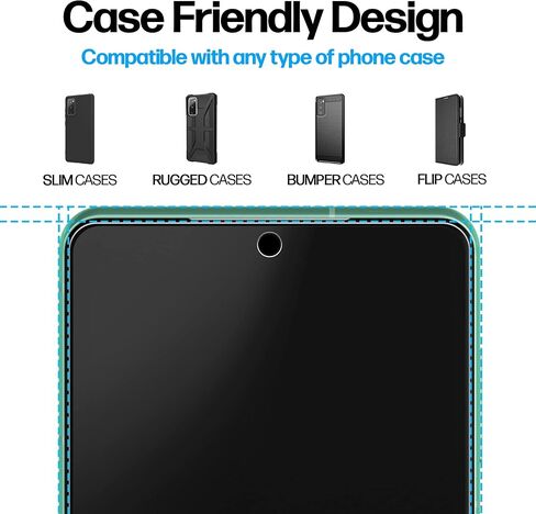 Power Theory Designed for Samsung Galaxy A52 and A52s 5G Screen Protector Tempered Glass [9H Hardness], Easy Install Kit, 99% HD Bubble Free Clear, Case Friendly, Anti-Scratch, 2 Pack in Saudi Arabia