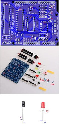 Attiny13A /84/85/ ATMEGA328P ATMEGA8 Programming Shield Soldering Kit for ardino Uno R3 Shield (for UNO) in Kuwait