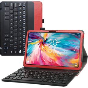 for TCL TAB 10 NXTPAPER 5G Case 9199S, Premium Vegan PU Leather with Detachable Keyboard Stand Cover for 10.4" TCL TAB 10 NXTPAPER 5G Tablet Case 9199S,Black