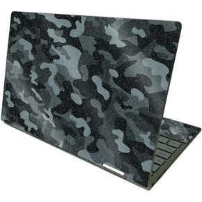 MightySkins Glossy Glitter Skin Compatible with HP Envy x360 13" (2021) - Black Camo | Protective Durable High-Gloss Glitter Finish | Easy to Apply | Made in The USA