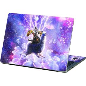MightySkins Glossy Glitter Skin Compatible with Apple MacBook Pro 14" (2021) - Kitty Warrior | Protective, Durable Textured Glossy Glitter Finish | Easy to Apply | Made in The USA
