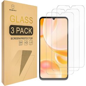 Mr.Shield Screen Protector compatible with ZTE Blade A35 / Blade A55 [Tempered Glass] [3-PACK] [Japan Glass with 9H Hardness]
