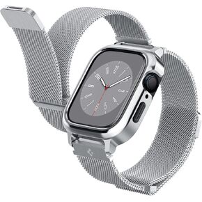 Spigen Metal Fit Pro Designed for Apple Watch Case with Band Series 9/8/SE2/7/6/SE/5/4 (41mm/40mm) - Graphite