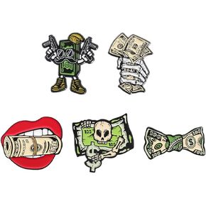 Enamel Pin Set Creative Lovely Brooch Pins Enamel Lapel Pin Lettering Pins Lapel Badge