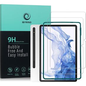 Ibywind Screen Protector For Samsung Galaxy Tab S8(11 Inches),with 2Pcs Tempered Glass[Fingerprint Reader,Easy to install]