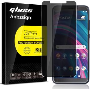 [2 Pack BLU View 3 (2021) Privacy Screen Protector, Anti-Spy 9H Hardness Tempered Glass.