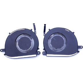 CPU and GPU Cooling Fan for Dell XPS 13 Plus XPS 9320 0XTRJG 0WRH5K ND55C98 ND55C97 DC28000W1DL DC28000W0DL 2916S2R 2725S2R 2.1CFM DC05V 0.50A Fan