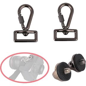 Quick Install Screws Set for Camera Shoulder Strap, Screws Mount Set, Camera Clip Hook (2 Pack)