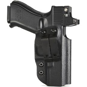 IWB KYDEX Holster Fits Glock 19 19X 44 45(Gen 1 2 3 4 5) / Glock 23 32(Gen 3 4) - Inside Waistband Carry - Adj. Cant - Optic Cut