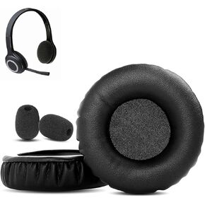 Prime Earpads Replacement Compatible with Logitech H600 H 600 Wireless Headphone Ear Pads Cushion(Protein Leather/Memory Foam)