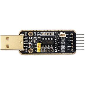 USB to UART Debugger Module for Raspberry Pi 5 Type-A Port High Baud Rate Transmission Supports Win7/8/8.1/10/11, Mac, Linux, Android