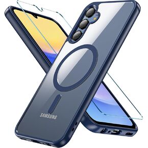 BESINPO for Gabb Phone 4 Pro Case,Magnetic Gabb 4 Pro Case with Tempered Glass Screen Protector, Military Grade Shockproof Slim Fit Cover,Blue