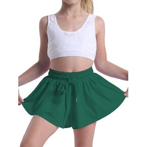 Flowy Shorts for Girls Athletic Running Biker Shorts Preppy Youth Butterfly Shorts
