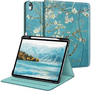 حافظة Fintie Folio لجهاز iPad Air 13 بوصة (M2) 2024، غطاء حامل ذكي مغناطيسي متعدد الزوايا مع حامل قلم رصاص وجيب مدمج، خاصية النوم/الاستيقاظ التلقائي، Blossom in Kuwait