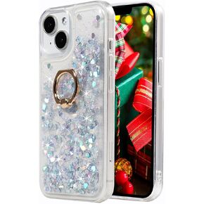 Glitter Christmas Case Compatible with iPhone 15 Plus Glitter Case Christmas Tree Clear Soft TPU Rubber Bumper Girly Women Cute Liquid Holiday Case for iPhone 15 Plus 6.7‘’(Christmas Tree)