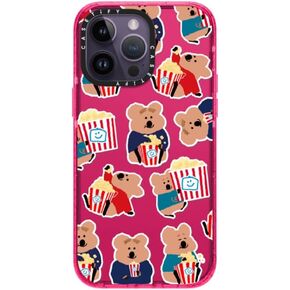 CASETiFY Impact iPhone 14 Pro Max Case [4X Military Grade Drop Tested / 8.2ft Drop Protection] - Color Cloud: A New Thing is On The Way - by Jessica Poundstone - Bubblegum