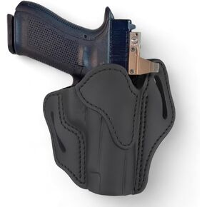 1791 Gunleather Optic Ready Holster, OWB Leather Holster for Belts fits Glock 17, 20, 21, 22, Sig P220, Springfield XD9, XD40, Beretta 92FS, M9, 92S, 1911 with Rails and Many More.