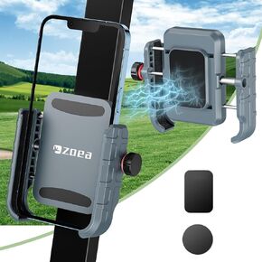 ZOEA Golf Cart Magnetic Phone Holder, Smartphone Mount, Ultra Strength Magnet Golf Phone Caddy, 360°Rotatable/One-Handed Pick & Place View Golf Cart Accessories Golf Gifts (Blue)