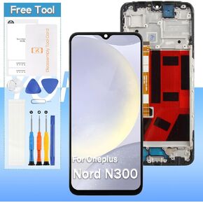 OEM Screen Replacement for Oneplus Nord N300 CPH2389 6.56" LCD Display Touch Digitizer Assembly(Black with Frame)