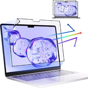 MacBook Air 15 Inch Screen Protector NEW Upgrade Anti Blue Light Screen film Compatible with MacBook Air 15.3 inch (A2941,A3114, M2/M3), Matte Scratch Resistance/Eye Protection/Anti Glare