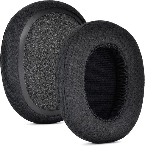 Ear Pads Compatible with Sennheiser HD 4.50BT, HD 4.50, HD 4.50BTNC, HD 4.50SE, HD 4.40BT, HD 4.30G, HD 4.20S, HD 458BT, HD 450, HD 450BT, HD 400S, HD 350BT Headset (Black Breathable Fabric) in Kuwait