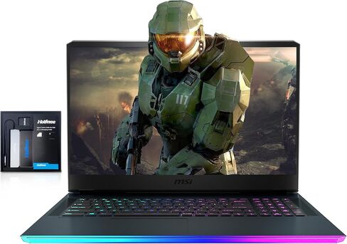 MSI Raider GE76 17.3"" FHD 144Hz Gaming Laptop, Intel Core i9-12900H, GeForce RTX 3060 Graphics, 64GB RAM, 2TB PCIe SSD, Backlit Keyboard, FHD Webcam, Win 11, Grey, 128GB Hotface Extension Set, Gray in Saudi Arabia