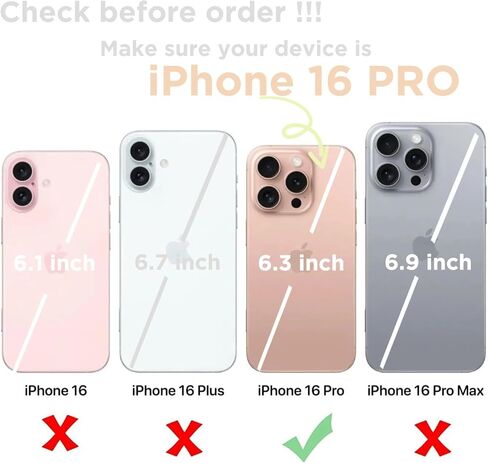 uCOLOR Compatible with iPhone 16 Pro 6.3" Case, [8 ft Drop Tested] Shockproof Design Protective Slim Stylish TPU Durable Phone Cover Case (Tortoise Shell, iPhone 16 Pro) in Kuwait