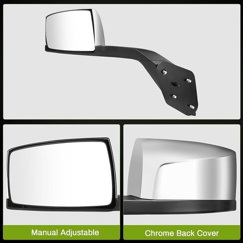 مرآة باب مرآة جانبية للراكب الأيمن من AUTOSAVER88 متوافقة مع 2015 2016 2017 2018 2019 2020 2021 Ford Transit 150 250 350 350 HD، قابلة للطي يدويًا وإضاءة LED لإشارة الانعطاف in Saudi Arabia