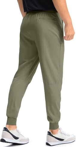 Pudolla Mens Joggers with Zipper Pockets Lightweight Sweatpants Workout Athletic Pants for Gym Running Golf in Saudi Arabia