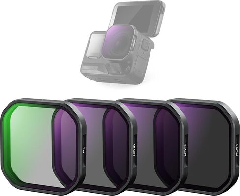 NEEWER 4 Pack ND Polarizer Filter Set Compatible with Insta360 Ace Pro 2, PL/ND16/ND32/ND64 Neutral Density and Polarizer Polarizing Filter Kit Snap On Action Camera Accessories, FL90 in Saudi Arabia