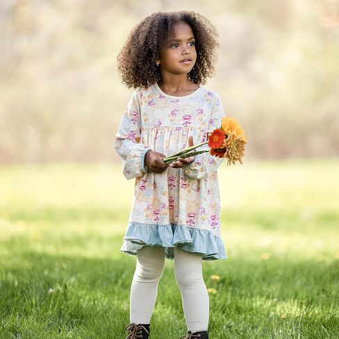 Burt's Bees Baby Baby Girls' Dress, Infant & Toddler, Short & Long-Sleeve, 100% Organic Cotton, Dancing Candy Canes in Saudi Arabia