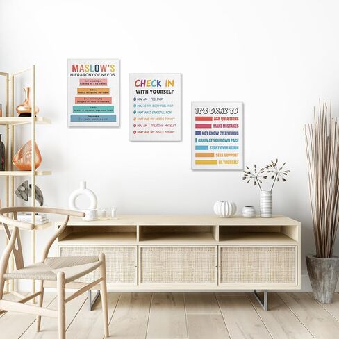 3 Pieces Canvas Wall Art, Nursery Decor, Kids Room Wall Decor, Educational Posters for Classroom & Kindergarten, Playroom Canvas Decor, Learning Chart Materials Letters, Count to 100, Numbers in Saudi Arabia