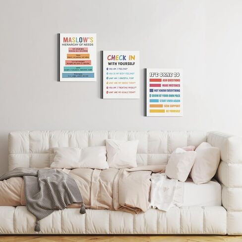 3 Pieces Canvas Wall Art, Nursery Decor, Kids Room Wall Decor, Educational Posters for Classroom & Kindergarten, Playroom Canvas Decor, Learning Chart Materials Letters, Count to 100, Numbers in Saudi Arabia