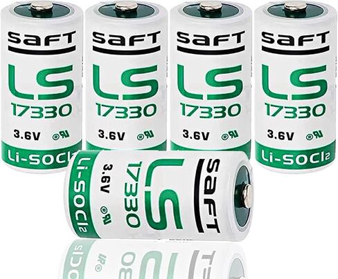 (عبوة من 5) بطارية LS17330 3.6 فولت 2100 مللي أمبير في الساعة لبطارية ليثيوم صناعية بحجم Saft LS 17330 2/3 A in Saudi Arabia