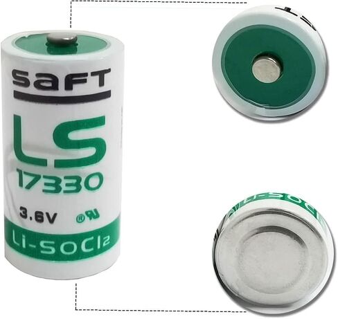 (عبوة من 5) بطارية LS17330 3.6 فولت 2100 مللي أمبير في الساعة لبطارية ليثيوم صناعية بحجم Saft LS 17330 2/3 A in Saudi Arabia
