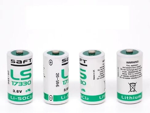 (عبوة من 5) بطارية LS17330 3.6 فولت 2100 مللي أمبير في الساعة لبطارية ليثيوم صناعية بحجم Saft LS 17330 2/3 A in Saudi Arabia