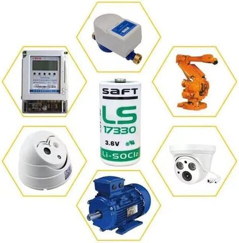 (عبوة من 5) بطارية LS17330 3.6 فولت 2100 مللي أمبير في الساعة لبطارية ليثيوم صناعية بحجم Saft LS 17330 2/3 A in Saudi Arabia