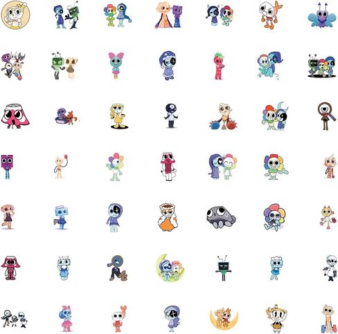 50 Pcs Dandy's World Stickers, Cute Dandy's Stickers Vinyl Decal for Teens Laptop and Water Bottle (50 Pcs) in Saudi Arabia