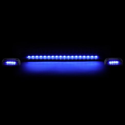 DNA Motoring CBL-CSIL07-BK-W LED Cab Roof Top Lens Center Light with Pair Side Lamp in Saudi Arabia