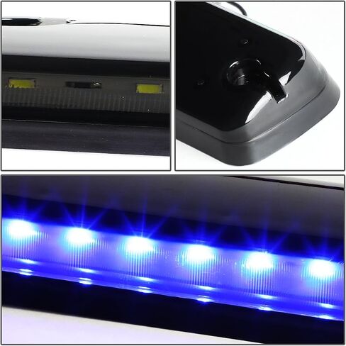DNA Motoring CBL-CSIL07-BK-W LED Cab Roof Top Lens Center Light with Pair Side Lamp in Saudi Arabia