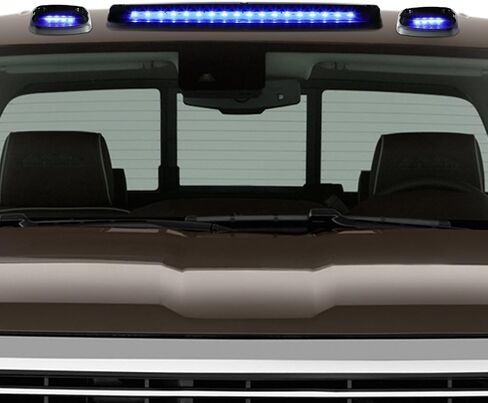 DNA Motoring CBL-CSIL07-BK-W LED Cab Roof Top Lens Center Light with Pair Side Lamp in Saudi Arabia