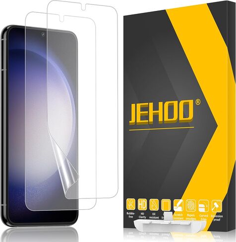 [عبوة من قطعتين] واقي شاشة غير لامع لهاتف Samsung Galaxy S23، متوافق مع مستشعر بصمات الأصابع، طبقة مرنة لاصقة كاملة مضادة للوهج (ليس زجاجًا) in Saudi Arabia